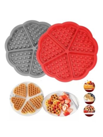 Forma de Waffle em Silicone Antiaderente