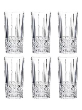 Jogo De 6 Copos Altos 300ml Cristal Collection
